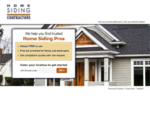 Tablet Screenshot of home-siding-contractors.com